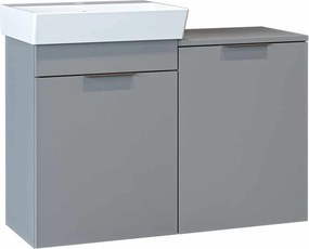 Dubai mosdószekrény, világosszürke, 92,2 cm – TR283VLN1128