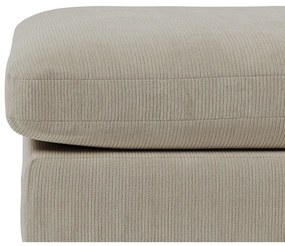 Krémszínű kordbársony textil lábtartó Comfy – Scandic