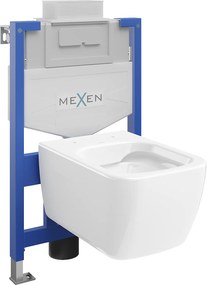 Mexen Fenix XS-U, rejtett modul és függő WC Margo, fehér, 6853342XX00