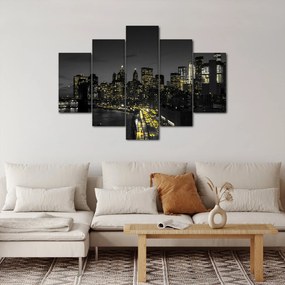 Egy éjszakai metropolisz képe (150x105 cm)