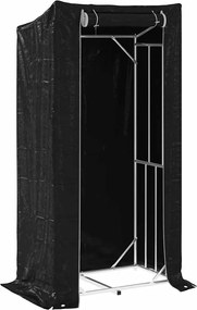 vidaXL Tűzifa állvány esővédővel 100x60x200 cm horganyzott acél