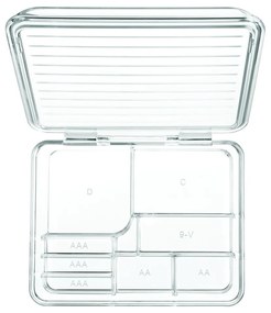 Linus átlátszó rendszerező rekeszekkel és fedéllel, 17 x 14 cm - iDesign