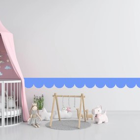 PIPPER. Textil öntapadó tapéta - Mini Ív - Halványkék színű Szín: Sötét