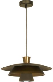 Csillár zsinóron PLATO 1xE27/15W/230V réz/arany