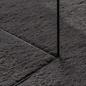 területszőnyeg antracit 140x200 cm poliészter csúszásmentes