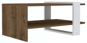 GAYE konferenciás asztal 35x80 cm barna/fehér