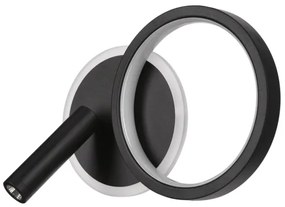 LED fali spotlámpa MONET LED/16W/230V fekete