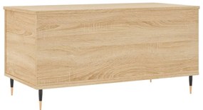 Sonoma tölgy színű szerelt fa dohányzóasztal 90x44,5x45 cm