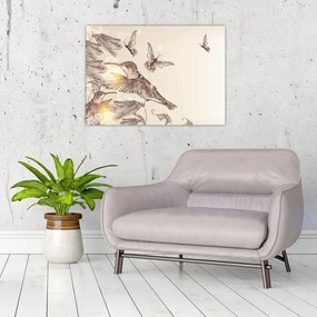 Kép - Kolibri (üvegen) (70x50 cm)