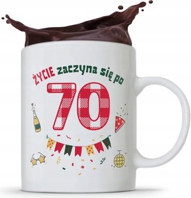 Bögre Tökéletes Ajándék Születésnapra 70 70-es 70-es évek fotónyomtatással