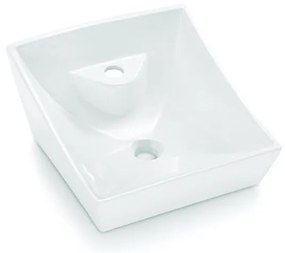 Bathco 4002 - SORIA ráültetett mosdó 40x41 cm porcelán/fehér