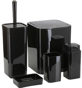 Fürdőszobai készlet SIERRA 5 db fekete