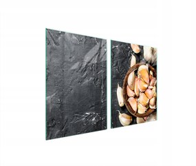 Üveg Konyhai Védőlap 2x45x52 Fokhagyma Edzett Üveg