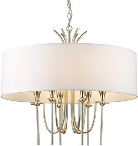 COSMOLIGHT P06704AU-WH LAS Ernyős Függesztett Lámpa Fehér, Arany E14 IP20