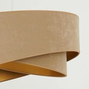 Brilagi - LED Csillár zsinóron LYRA 1xE27/15W/230V barna/arany