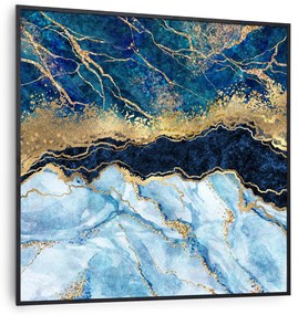 Klarstein Wonderwall Air Art Smart, infravörös hősugárzó, 60 x 60 cm, 350 W, kék márvány
