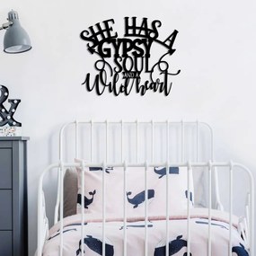 Gypsy fém fali dekoráció, 55×43 cm