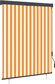 vidaXL fehér és narancssárga kültéri roló 140 x 250 cm