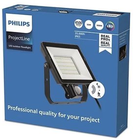 Philips - LED Kültéri reflektor érzékelővel PROJECTLINE LED/50W/230V IP65 3000K