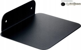 Fali polc 20x15 cm modern Loft stílusban fém fekete
