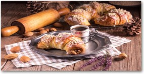 Fotó kép edzett üveg croissant 140x70