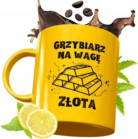 Prémium Arany Bögre Gombászoknak Ajándék Nyomtatott Fotóval