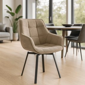 Forgószék bézs – LUNA 2