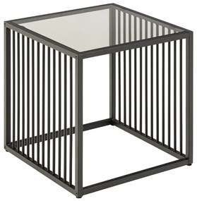 Tárolóasztal üveg asztallappal 40x40 cm Strington – Actona