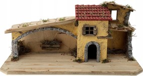 Karácsonyi betlehem *70x29x32cm* 9-11cm magas figurákhoz