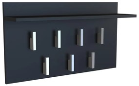 Baltrum 2F modern fogas, 70x40x20 cm, matt fekete