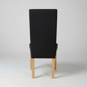 Étkezőszék ALISON fekete/tölgy