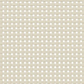 SENJA fehér rattanhatású tömör fenyő könyvszekrény 90x35x130 cm