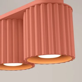 Sollux SL.1825 - AURA spotlámpa 2xGU10/10W/230V rózsaszín