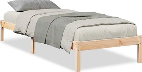 vidaXL tömör fenyőfa extra hosszú ágykeret matrac nélkül 100 x 220 cm