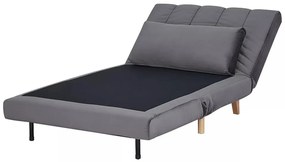 Billy dönthető bársonyfotel sötétszürke