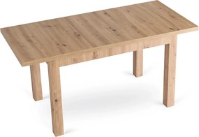 Kihúzható étkezőasztal 120–160 cm méretben, artisan tölgy színben SKUBI