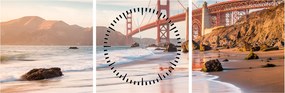 Kép - Golden Gate híd (órával) (90x30 cm)