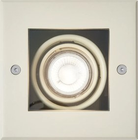 6 darabos modern bézs színű földbe süllyeszthető spotlámpa készlet GU10 50mm forgatható és dönthető IP65 - Oneon