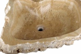 DIVERO Mosdókagyló természetes kő MERAN 45 x 35 cm