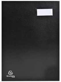 Aláírókönyv, A4, 12 részes, karton, EXACOMPTA, fekete (EX24121E)