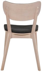 Cato világosbarna tölgyfa étkezőszék sötétszürke ülőrésszel - Rowico