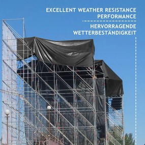 JAGO Ponyva 650 g/m² alumínium háló antracit 3 x 5 m