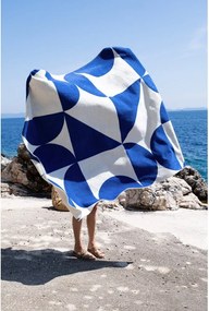 Kék-krémszínű takaró 150x200 cm Tul – noo.ma