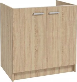 Konyhaszekrény mosogató alá 80x46,5 álló sonoma tölgy Tömör