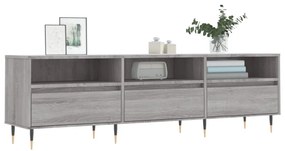 szürke sonoma színű szerelt fa TV-szekrény 150x30x44,5 cm
