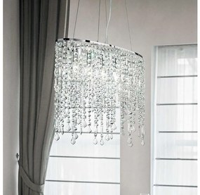 Ideal Lux - Kristály csillár zsinóron RAIN 5xE14/40W/230V átlátszó 008363