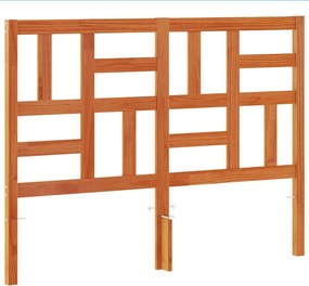 vidaXL viaszbarna tömör fenyőfa fejtámla 135 cm