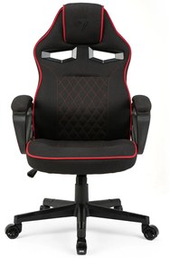 Gamer szék SENSE7 Knight, fekete és piros