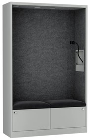 Sally 1150mm korpus Szary - siedzisko Ciemnoszary