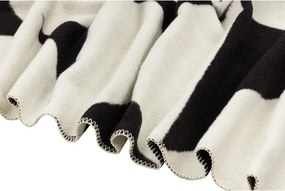 Fekete-krémszínű takaró 150x200 cm Tul – noo.ma